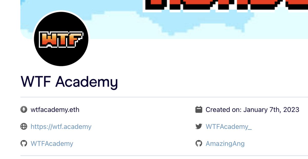 📢 WTF Academy 入选了 @gitcoin GG20的 dApps and Apps 轮，欢迎大家在为我们捐款（Arbitrum 链）！
  
这个季度，我们的 WTF Solidity 教程在 GitHub 上突破了 10,000，并且 WTF zk 教程已经更新了 40 讲！
 
捐款链接: explorer-v1.gitcoin.co/#/round/42161/…