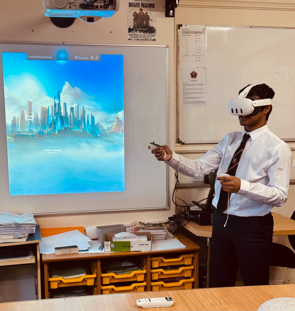 🥽 Our Sixth Form students have been exploring virtual reality and have employed advanced computational methods to design unique gaming experiences. 

“Their upcoming gaming projects are going to be 'out of this world'” - Mrs. Duberia.

#VR #Tech #Coventry