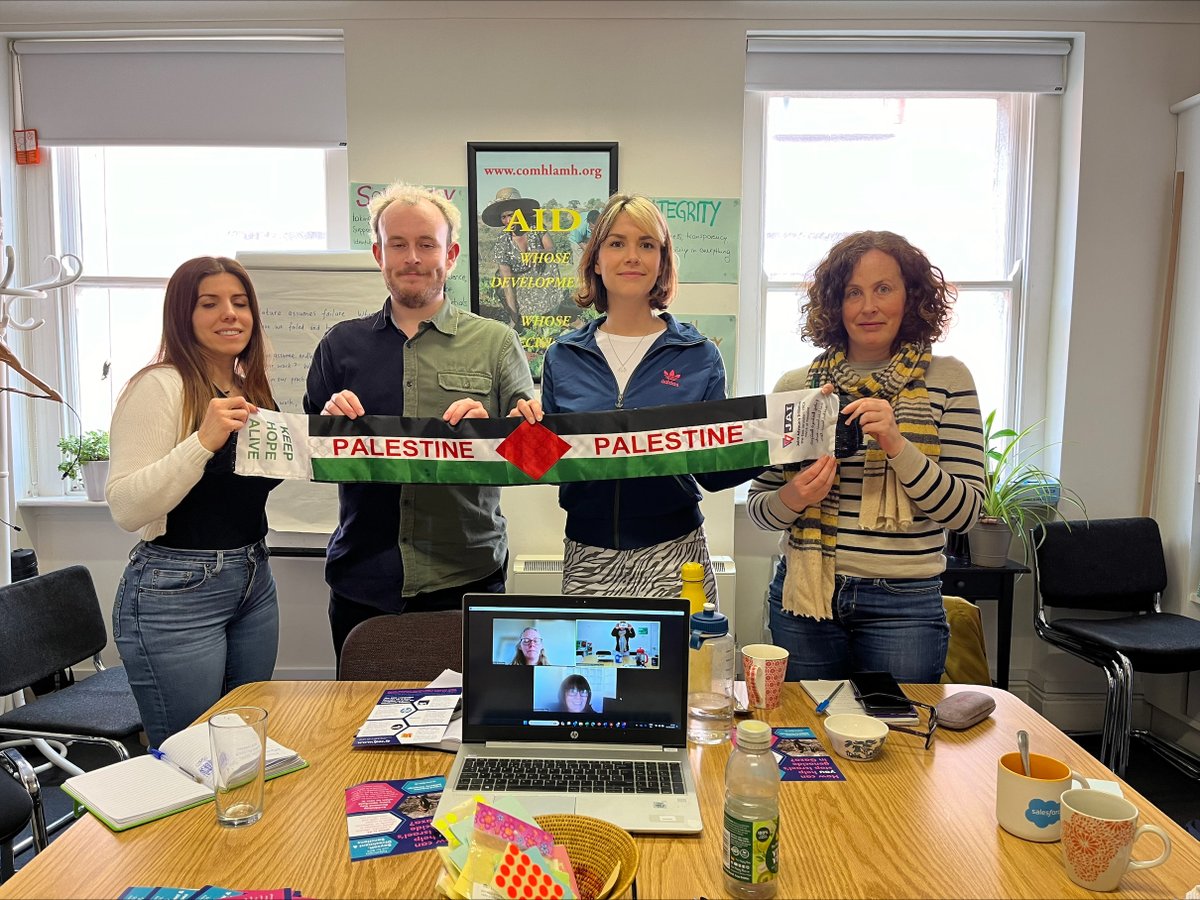 On this #MayDay we talked in Comhlámh about what it means to be a #BDS supporting organisation and how we can step up our efforts to make an #ApartheidFreeZone. Join us in disrupting business as usual. Check out bdsmovement.net for more