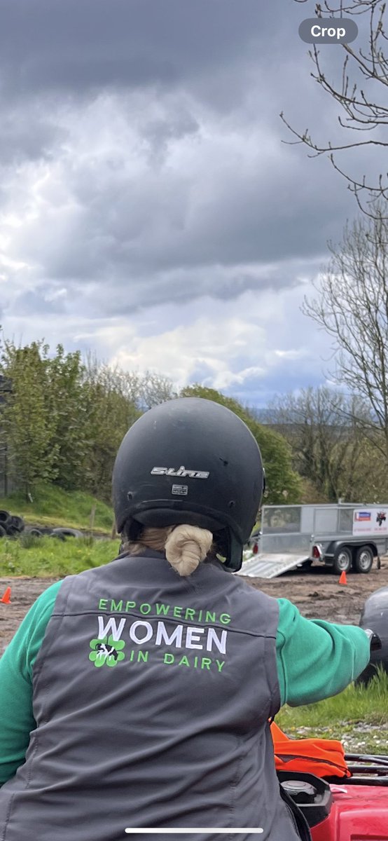 Our First Lady farmer this week, trained on Quad bike safety today at Lacken Farmyard. 
@DairWomenIre @TheHSA 
#Farmsafety