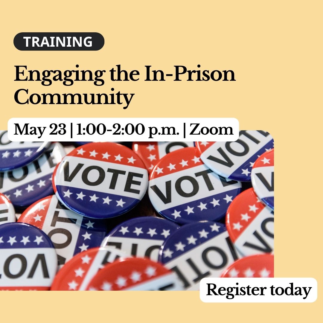 Join our Prison In-Reach Coordinator David Murrell, who will discuss with us strategies to engage the in-prison community around elections and issues to stake a claim in gaining and retaining political power. Details below ⤵️
⚡️ 1:00-2:00 pm
⚡️ May 23
⚡️ bit.ly/schoolofdemocr…