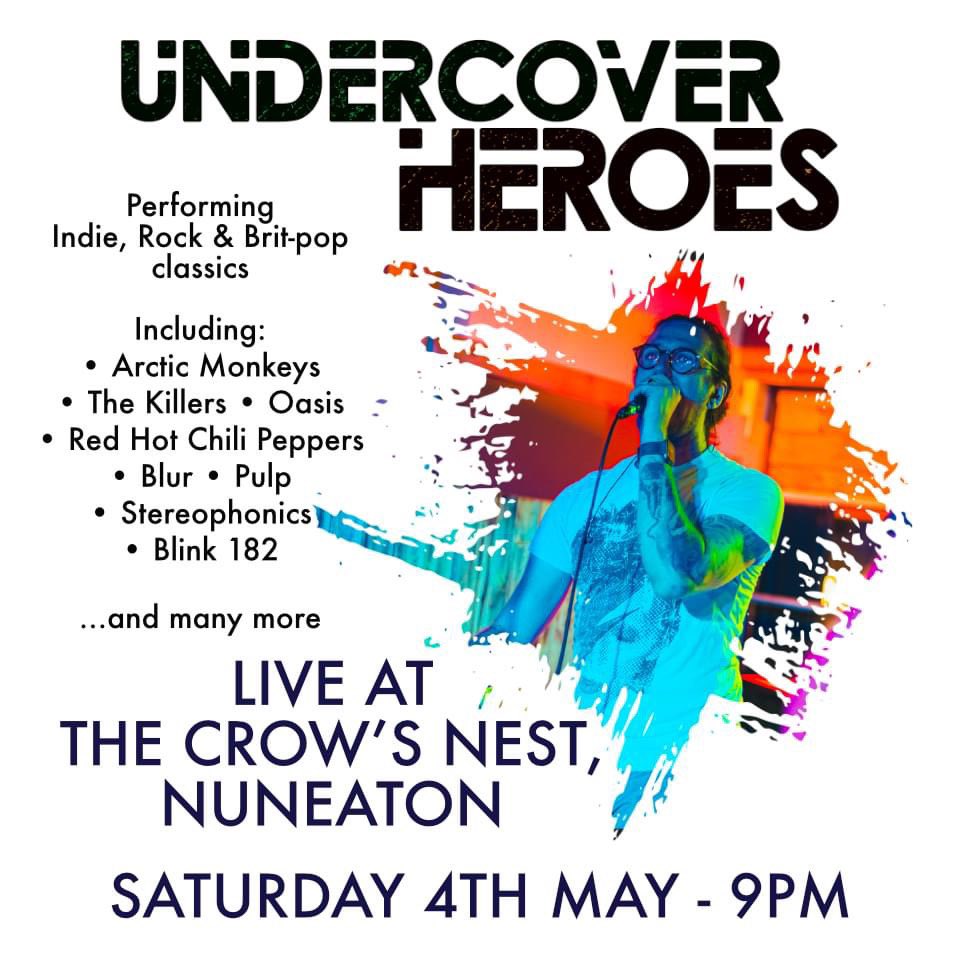 Next up for us. We're back at The Crows Nest Nuneaton on Saturday! Our last gig there was amazing so we can't wait! Come and help us make this one even better! Let's do this!