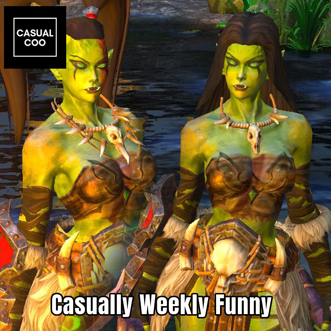 Casual Weekly Funny: Why did the orc chieftain disown his daughter? 🤣🤣 He found out about her OnlyClans page. 🤣🤣 #badjoke #WoWhumor #joke #jokeoftheday #funny #forthecasual #worldofwarcraft