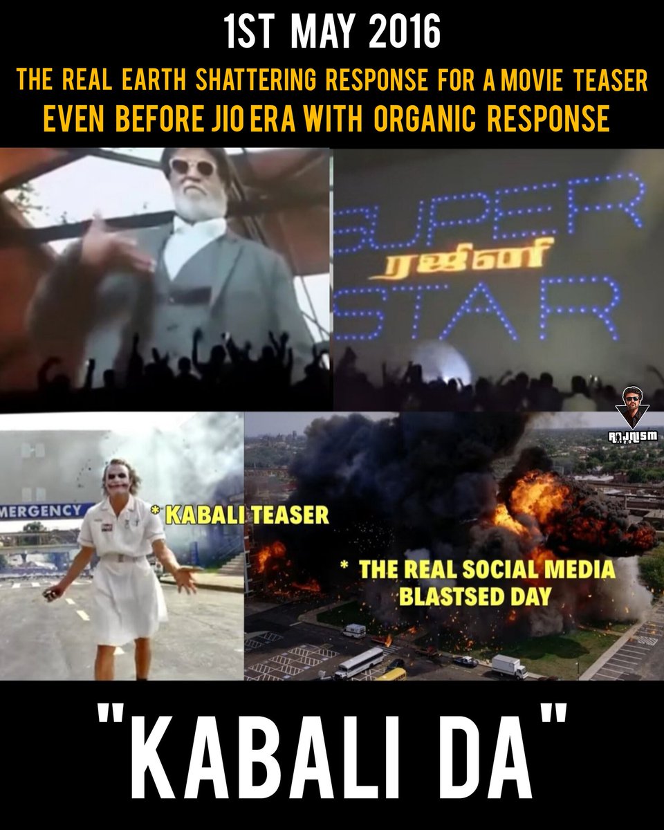 Even before Jio era started 🔥🔥

#Thalaivar #Rajinikanth 🔥

#8YearsOfKabaliTeaser
#Kabali #Vettaiyan #Coolie #Thalaivar171