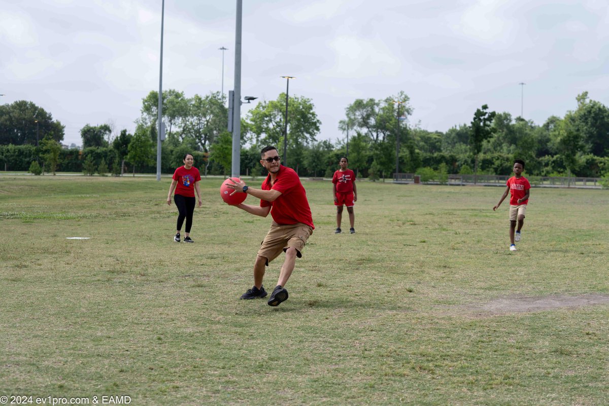 About 30 people came out to play and embrace an active lifestyle at the #EastAldineDistrict's first Kickball Tournament! Let's keep going and inspire others to join R.E.A.C.H. Learn more at aldinedistrict.org/reach/ #FuninEastAldine #REACH_EastAldine #communityhealth