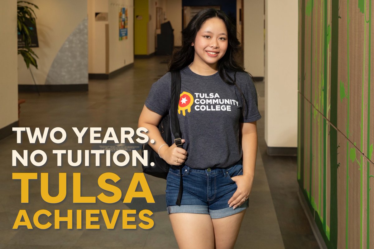 Want to save thousands on college tuition? Take the first step towards a debt-free degree and apply for Tulsa Achieves now! tulsacc.edu/paying-college…