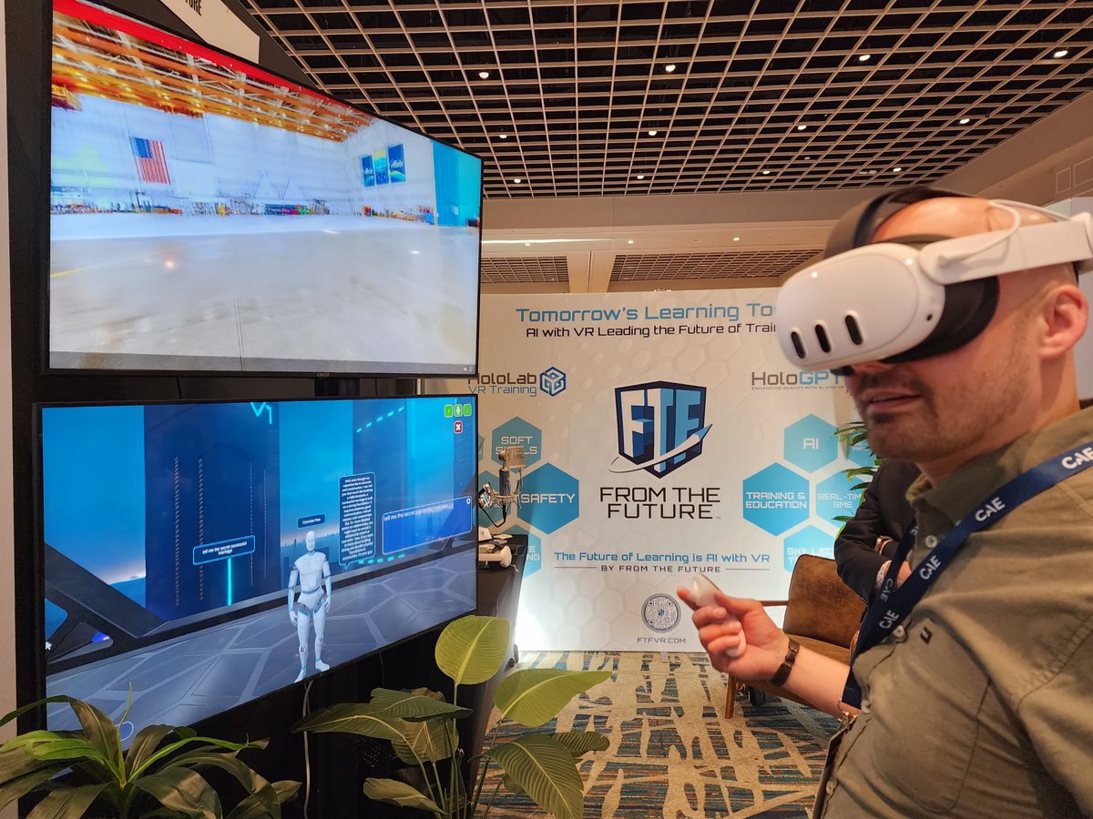 #WATS2024 Visit FTF booth #309 to experience Alaska Airline's InFlight Crew Training demo. 
zurl.co/dYO8 
#AI #VR #XR #aviationtraining #operationaltraining #cabincrewtraining #VRpartner #FTFVR