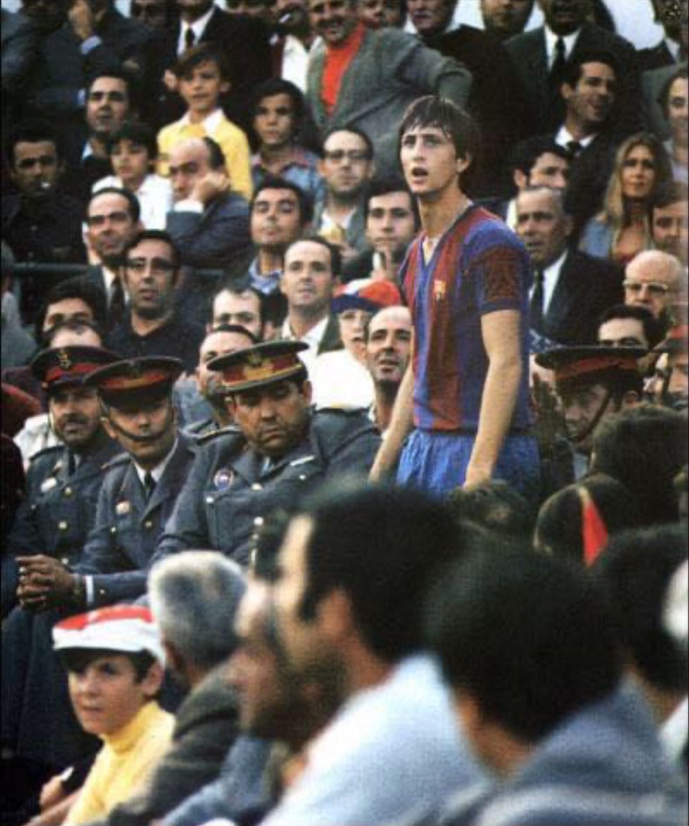 Johan Cruyff en La Condomina (Murcia), 1973/74.