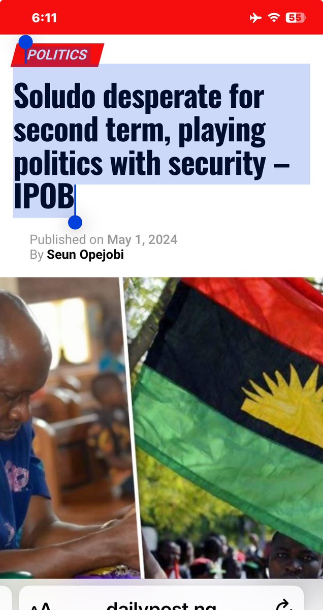 POLITICS-Soludo desperate for second term, playing politics with security – #IPOB @real_IpobDOS @GUnderground_TV @anambra_diaries @AnambraNewMedia @PeterObi @CCSoludo @FrancisNwifuru @alexottiofr @NOIweala @ChimamandaReal @PoliceNG @EUinNigeria @IPOBInUK @IpobZurich
