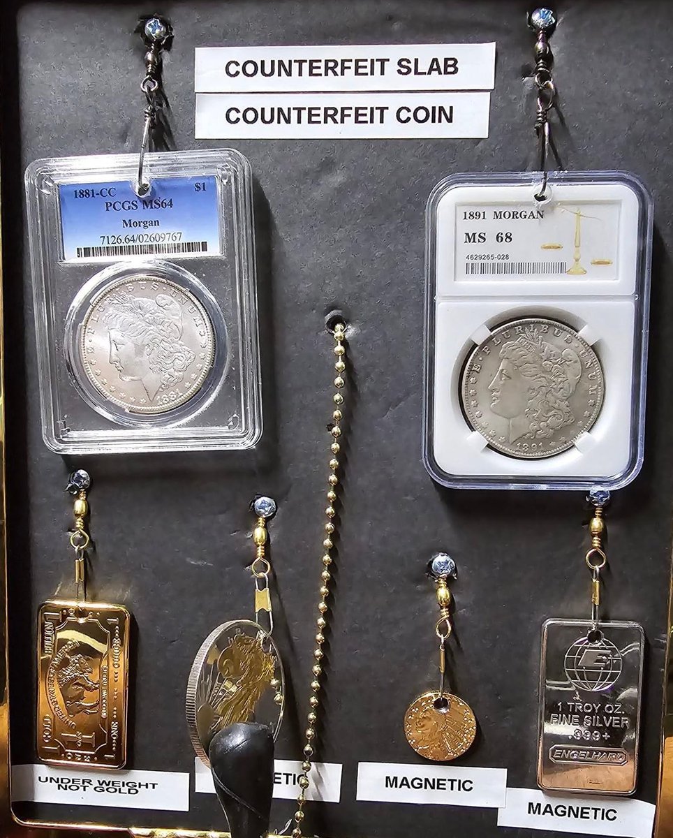 Credit to Dennis Kraus - I belong to a group that shares info on Fakes & Counterfeits #COINSHOP #RolandDressler #EstateSaleServices #EstateLiquidator #ShopTexasCity #ExploreTexasCity #CoinCollection #Numismatic #Gold #Silver #Coins #Bullion #EstateJewelryBuyer #AntiquesTexasCity