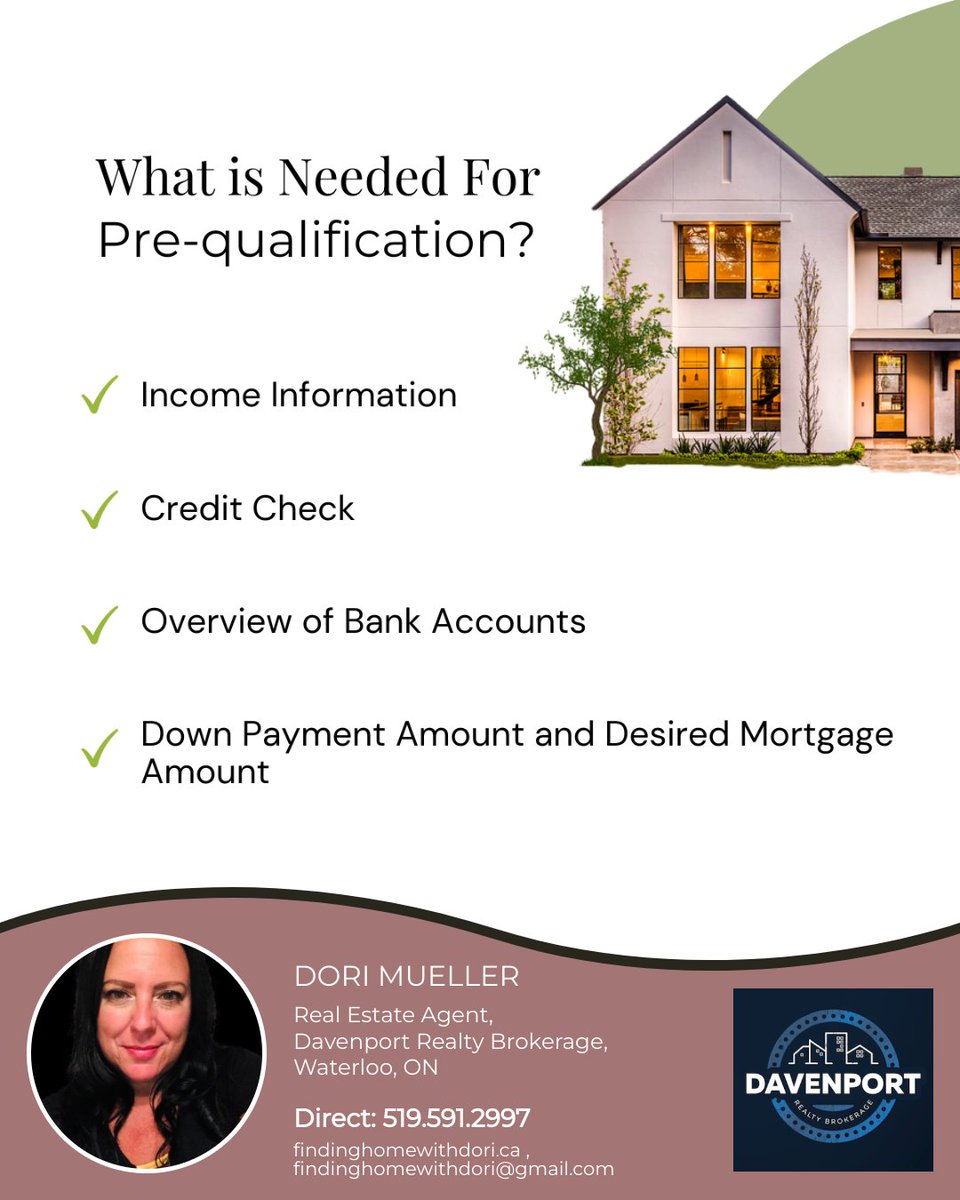 Stepping into the homebuying arena? Get ahead of the game with a pre-qualification checklist! It’s the first stride towards the keys to your new home. Ready to get a glimpse of what you can afford? Call today and let's get you on the path to homeownership.

#waterlooregion