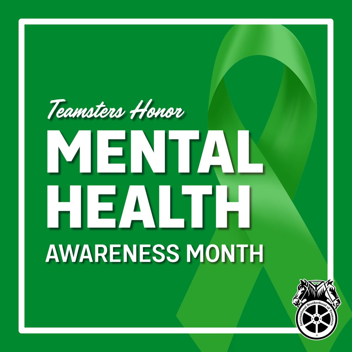 The International Brotherhood of #Teamsters is dedicated to helping create a society that recognizes the importance of mental health, reduces stigma, and provides accessible, compassionate, and evidence-based support and resources for everyone. May is #MentalHealthAwarenessMonth…