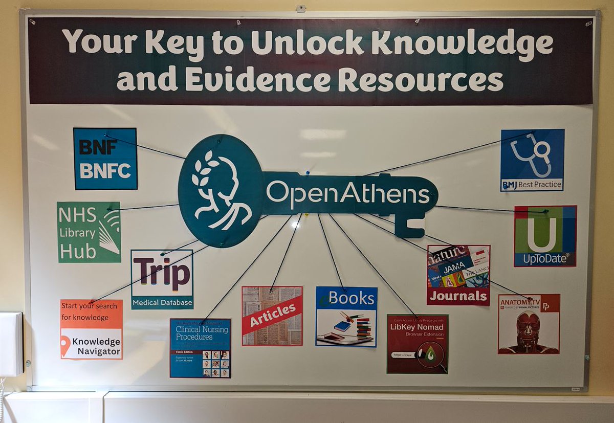 Step into the world of knowledge at the Telford Health Library! This beautiful display showcases an array of evidence -based resources, empowering patrons with the tools they need for informed decision-making in healthcare. #Healthknowledge #LibraryResources