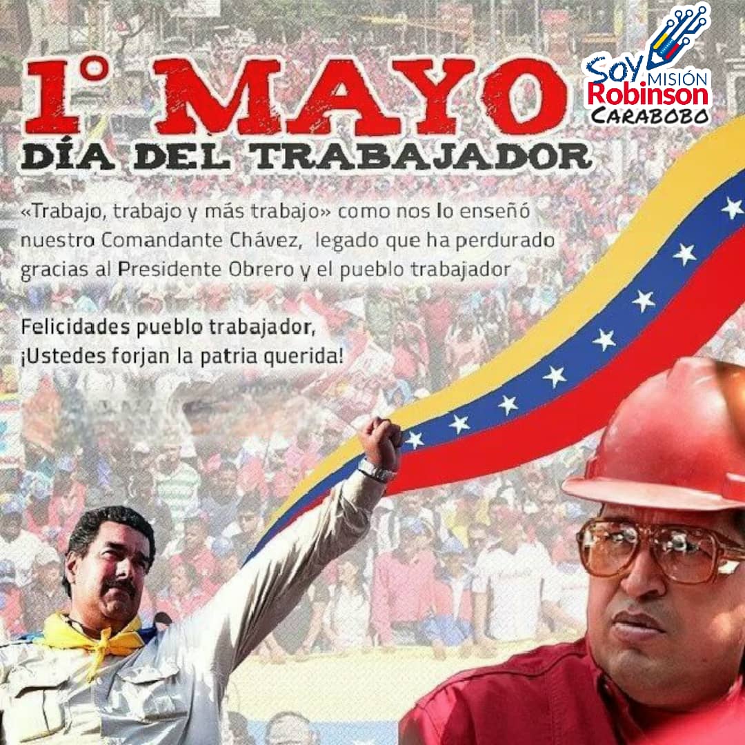 #ChavezVive, #DiaDelTrabajador,#VivaEl1roDeMayo ,#CubaVsBloqueo ,#CubaCooperave_C ,#CubaCooperaveTR