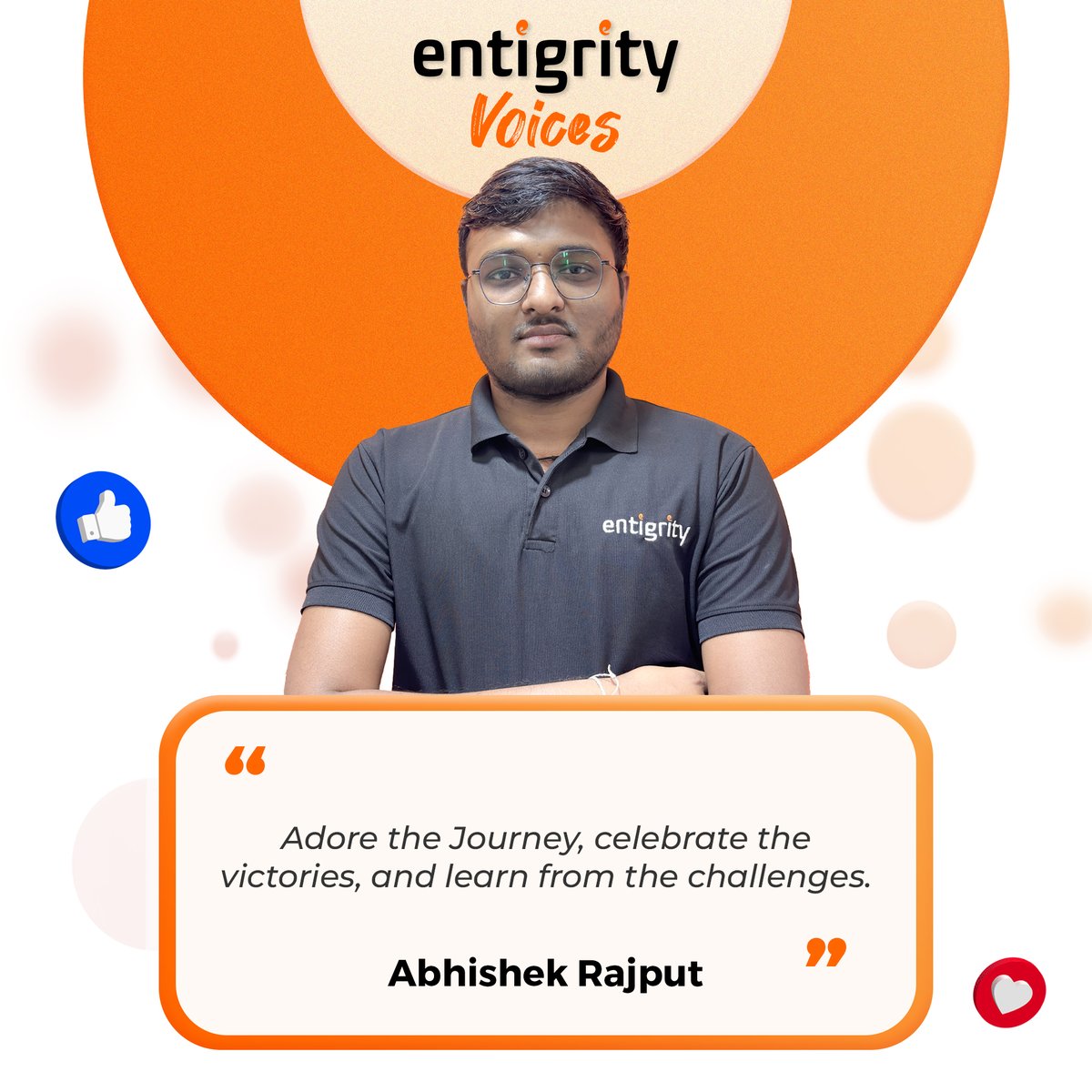 Every day at Entigrity allows us to celebrate the achievements and conquer challenges with smiling faces. Proud to be an Entigritians! #Entigrity #WorkingTogether #WorkChallenges