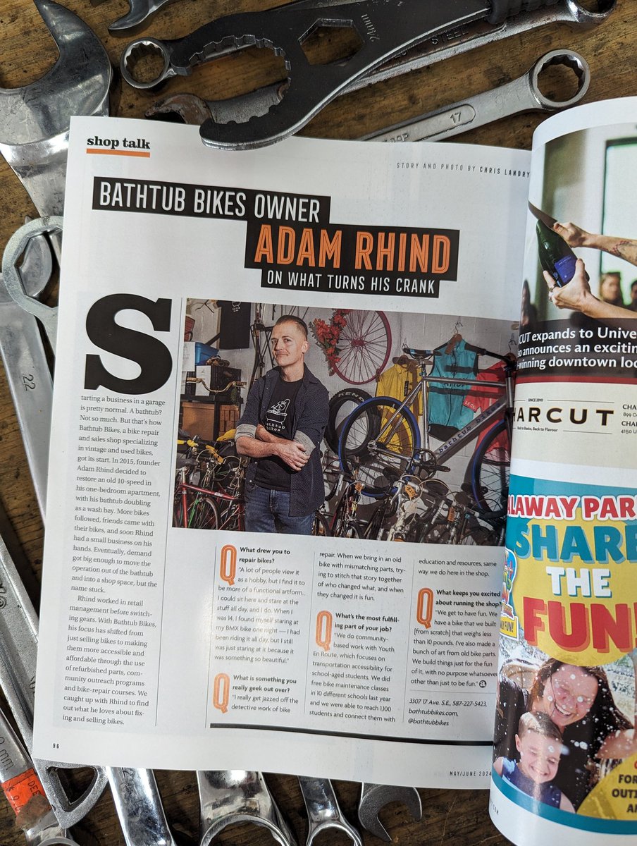 THANK YOU! @avenuemagazine for the feature! Check out the May/ June edition of shop talk on why I love bikes so much! And thank you @chrislandryphoto for writing this story as well as photos. 🚲❤️
.
#YYC #YYCBIKE #yycsmallbuisness   #bikelove #yyclove #yycnow #yycshoplocal