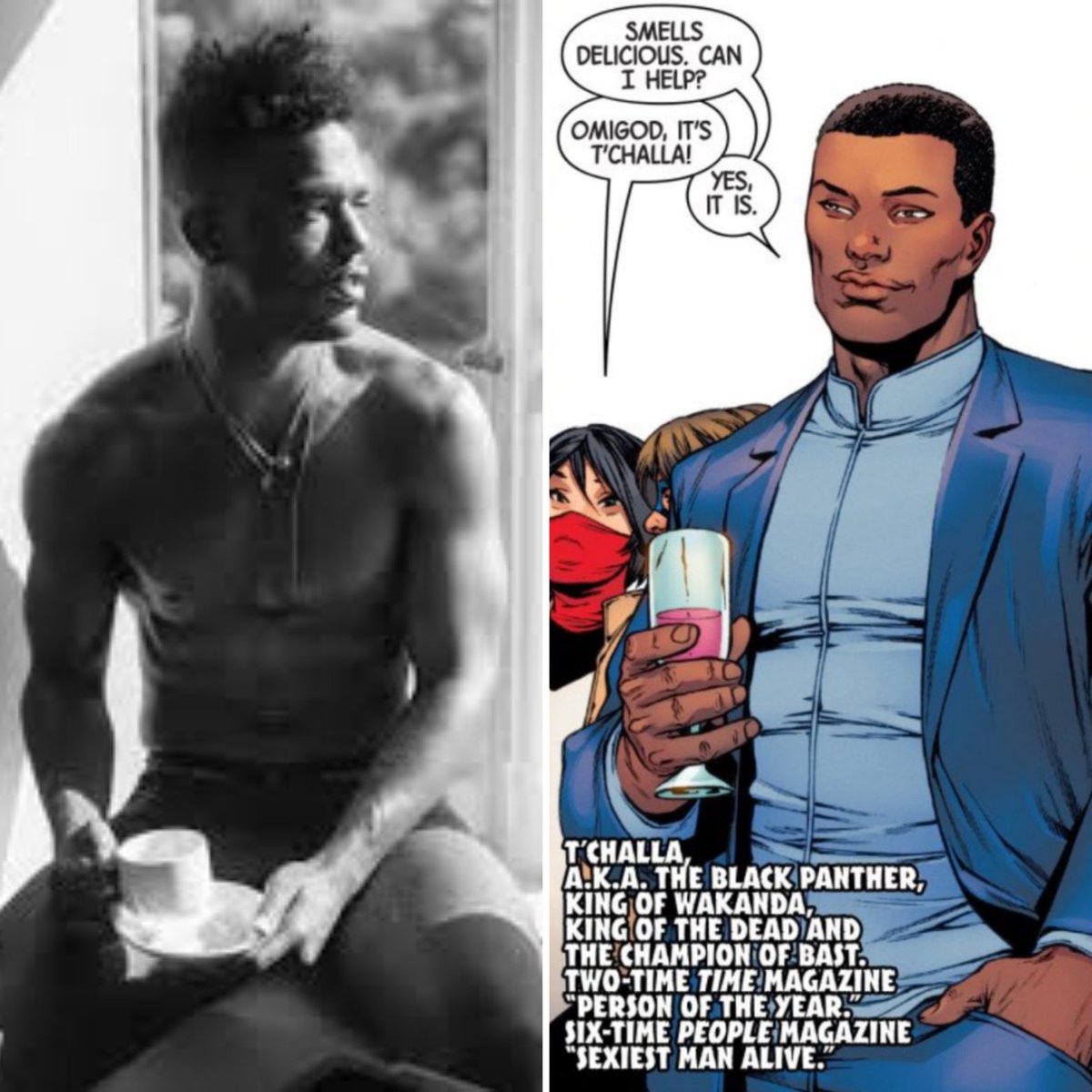 Ok I'm about to violate one of my #Fancasting rules re: age: I typically, depending on the character, suggest actors in their late 20s/early 30s for superhero roles, BUT how bout 40 y.o. Luke James as THE #BlackPanther T'Challa, son of T'Chaka? He has the look.. #RecastTChalla