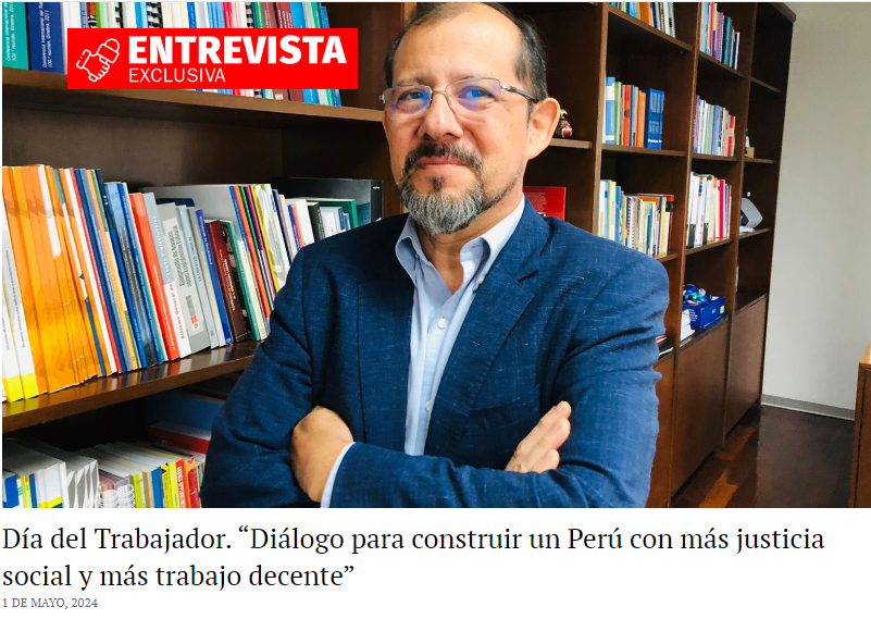 #DiaDelTrabajo |🗣️Italo Cardona: 'El trabajo no es una mercancía' 📣Hoy, #1DeMayo, OIT insisite en el valor del trabajo, no como mero intercambio, sino como motor del desarrollo del ser humano individual y de toda la sociedad. Vía @altavozpe en Perú 🇵🇪👉🏽 altavoz.pe/economia/dia-d…