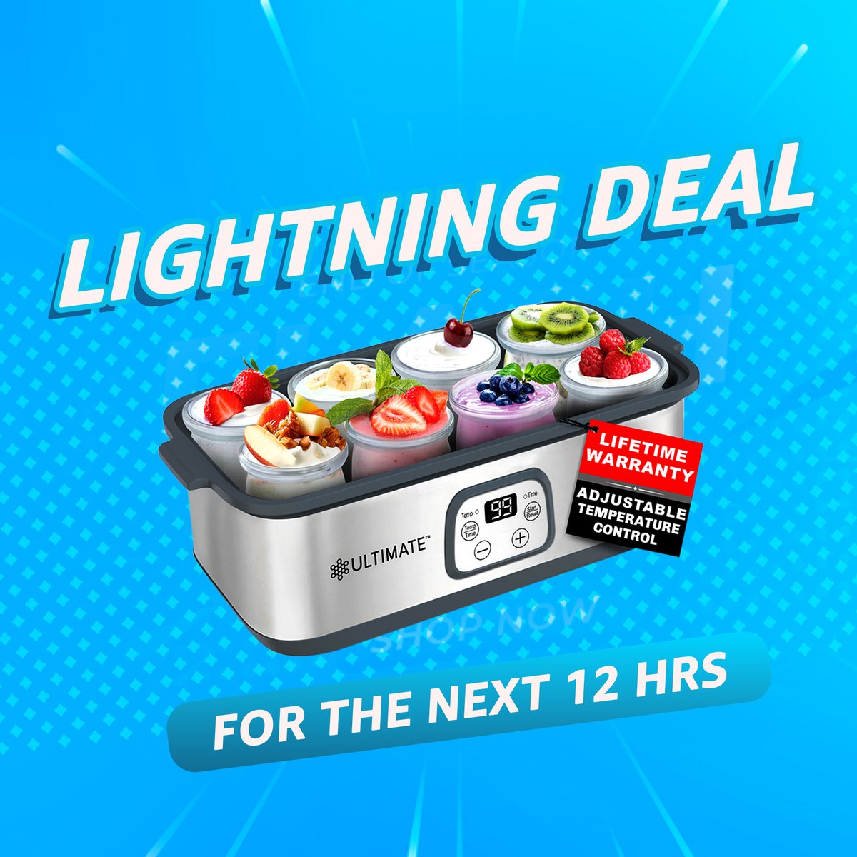 Ultimate Yogurt Maker is on Lightning Deal! Get it now! #amazonfinds #UltimateHealth #ultimateyogurtmaker #amazonlightningdeal