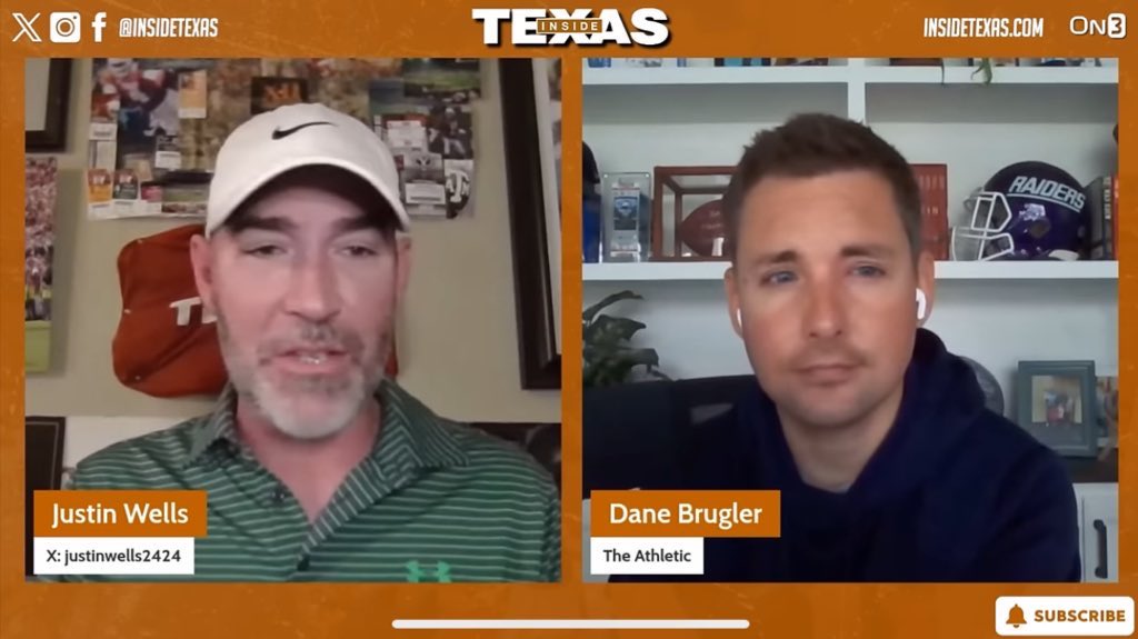 🎥: ITYT — NFL Draft expert Dane Brugler joins the Inside Texas YouTube channel talking Longhorns in the 2024 NFL Draft Great breakdown of where the Horns are headed, the NFL’s view of Texas, and who’s next in 2025. VIDEO + summary: on3.com/teams/texas-lo… (FREE) #HookEm…