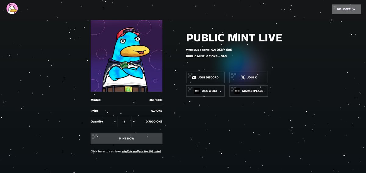 Public mint LIVE 🦆🔥
👉 dackieonxlayer.dackieofficial.com/?chain=xLayer
👉 Trade after mint: okx.com/web3/marketpla…

#DackieOnXLayer