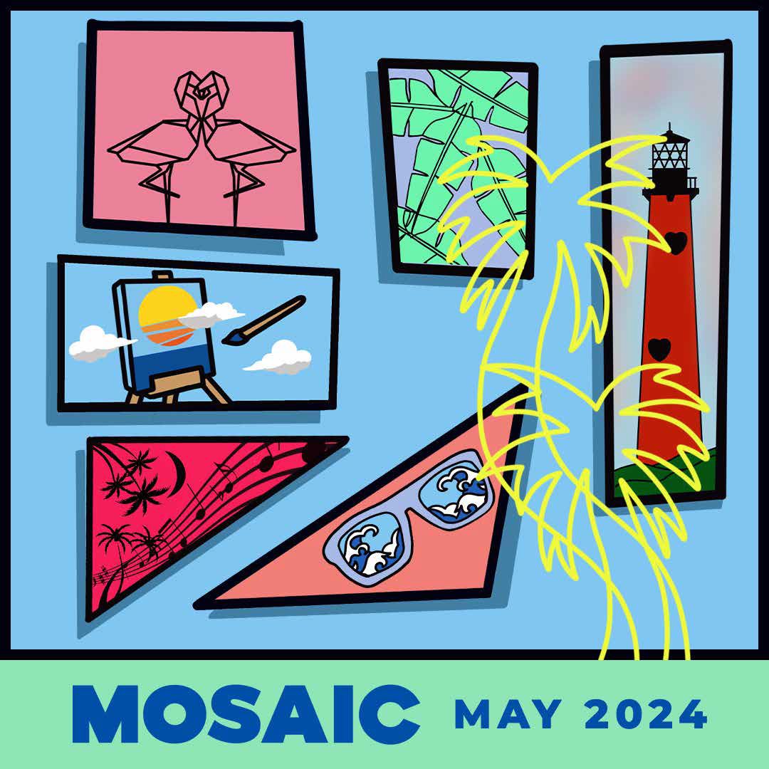 Today marks the first day of MOSAIC (Month of Shows, Art, Ideas & Culture) in The Palm Beaches! 🎨✨ Enjoy exclusive discounts and unique offers at cultural organizations throughout the @WPBAEDistrict ALL MONTH LONG. Learn more at MOSAICPBC.com! #wpbARTS