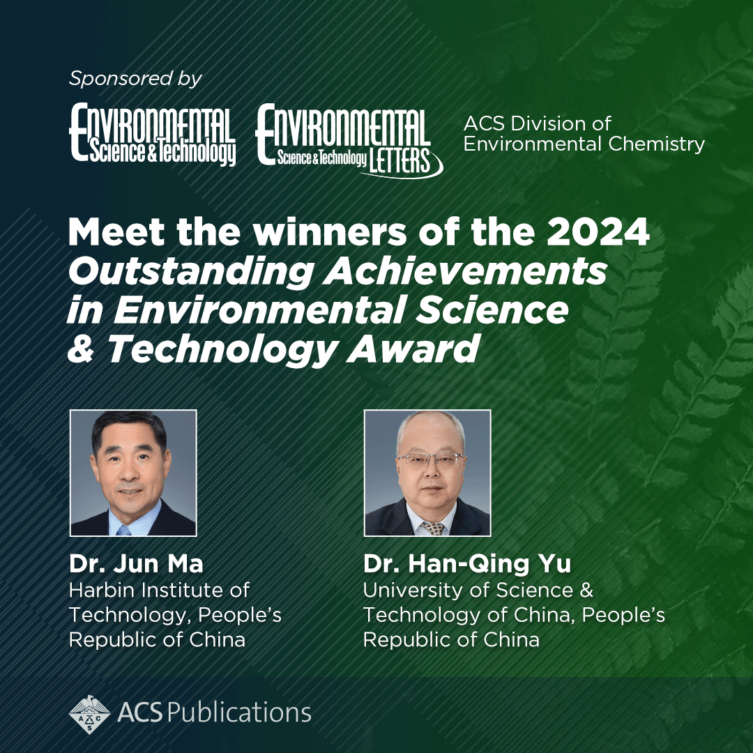 Meet the 2024 Outstanding Achievements in ES&T Award Winners. This award recognizes change makers whose research & service contributions supported improvements in human health and/or the environment. Read our ACS Axial interview with this year's winners. go.acs.org/9a4