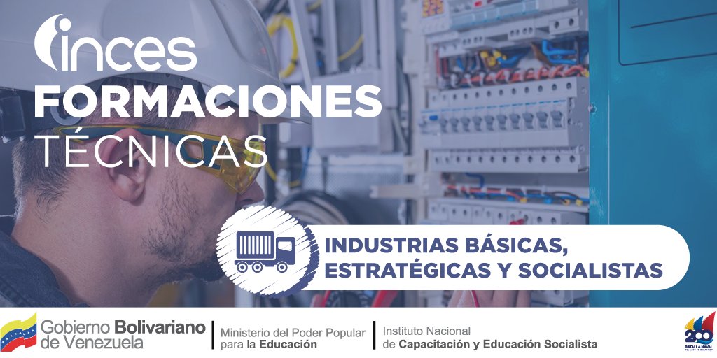 ¡Aprende sobre las Industrias Básicas, Estratégicas y Socialistas! Inscríbete en tinyurl.com/29au5hr6 y prepárate para una carrera gratificante en el mundo industrial. #AprendeLaTécnica