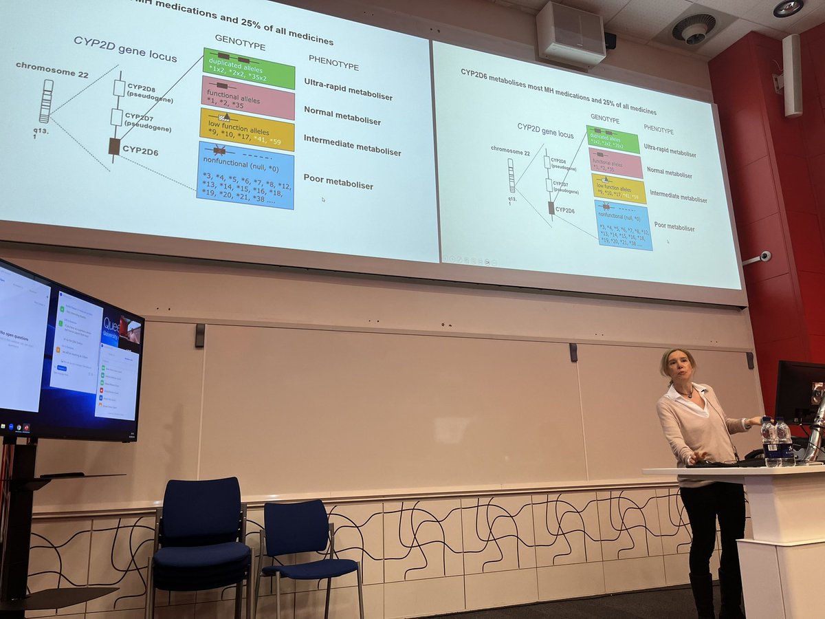 A brilliant presentation from Professor Elvira Bramon, UCL on pharmacogenomics in psychiatry. Really exciting, clinically translatable work.