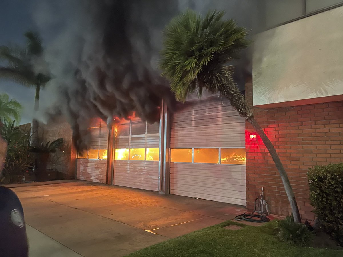 Early this morning, a fire broke out at LA County Fire Station 164 in Huntington Park.