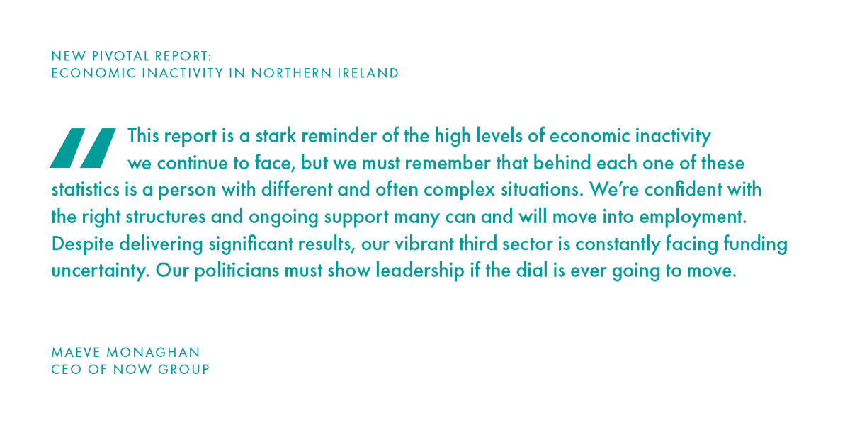 NOW Group (@now_group) on Twitter photo Our CEO, <a href="/maevemonaghan/">Maeve Monaghan</a> responds to the latest report on 'Economic Inactivity in Northern Ireland' by <a href="/PivotalPPF/">PivotalPPF</a>.
You can read more about it here: pivotalppf.org/our-work/publi… Our CEO, <a href="/maevemonaghan/">Maeve Monaghan</a> responds to the latest report on 'Economic Inactivity in Northern Ireland' by <a href="/PivotalPPF/">PivotalPPF</a>.
You can read more about it here: pivotalppf.org/our-work/publi…