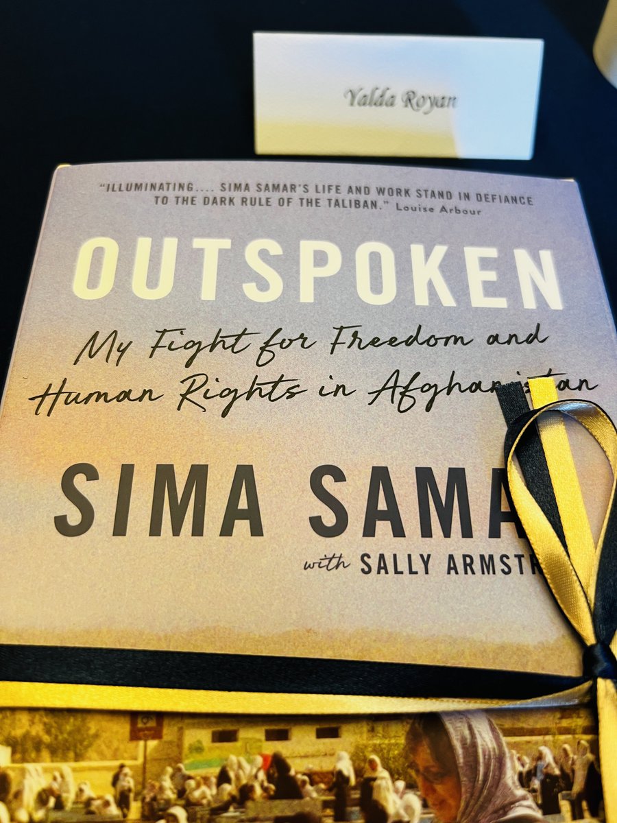 At the Book Talk with the inspiring @DrSimasamar hosted by @giwps, she reminds that Afghanistan is more than what you see in the media. Just like Helmand can produce Mutaqi, it has also raised Sima Samar. Dr. Sima is a champion for human rights, and a source of pride for the…