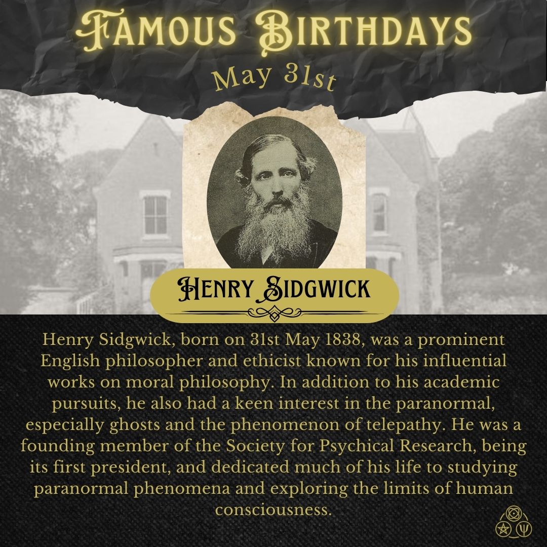🎂Happy Birthday Henry Sidgwick🎂 #OnThisDay in 1838, Henry Sidgwick was born. He was a founding member of the @SPR1882 and was its first president.