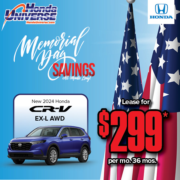 Get ready to save big! Our Memorial Day deals at Honda Universe just kicked off. The time to upgrade your ride is now. 🚗💨🇺🇸 
🔗 bit.ly/32xhLLC
.
.
.
#hondauniverse #honda #hondausa #carshopping #spring #springtime #deals #offers #lease #buynew #automotive