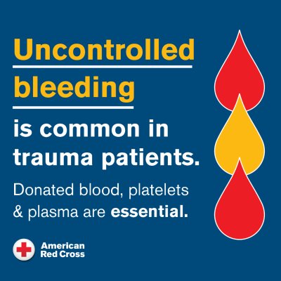 Unfortunately, medical traumas that require lots of blood products can quickly deplete hospital blood banks. Take action this May & book an appointment to give blood or platelets to keep hospitals prepared for all transfusion needs: rcblood.org/appt #TraumaAwarenessMonth
