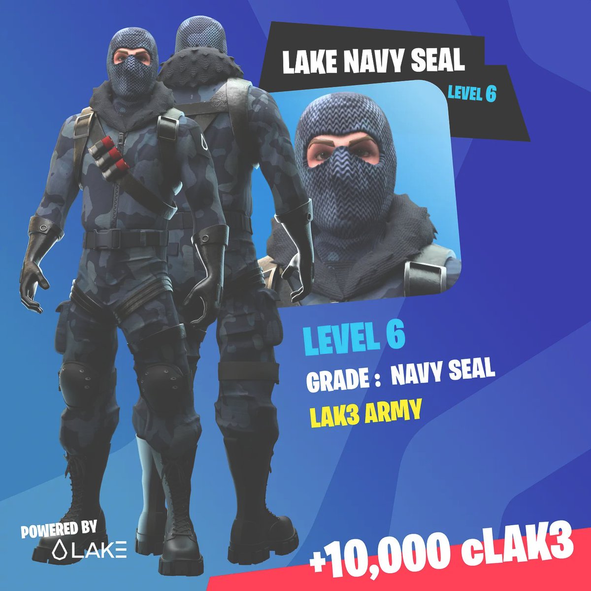 Big news! The #LAK3Army has its first Navy Seal!🥇 Congratulations to @Gutsy16114011 on reaching this prestigious rank! Keep climbing the ranks to the top and contribute to the mission of transforming the global water economy💧💫 Join here➡️zealy.io/cw/lakelak3/qu… #cLAKE