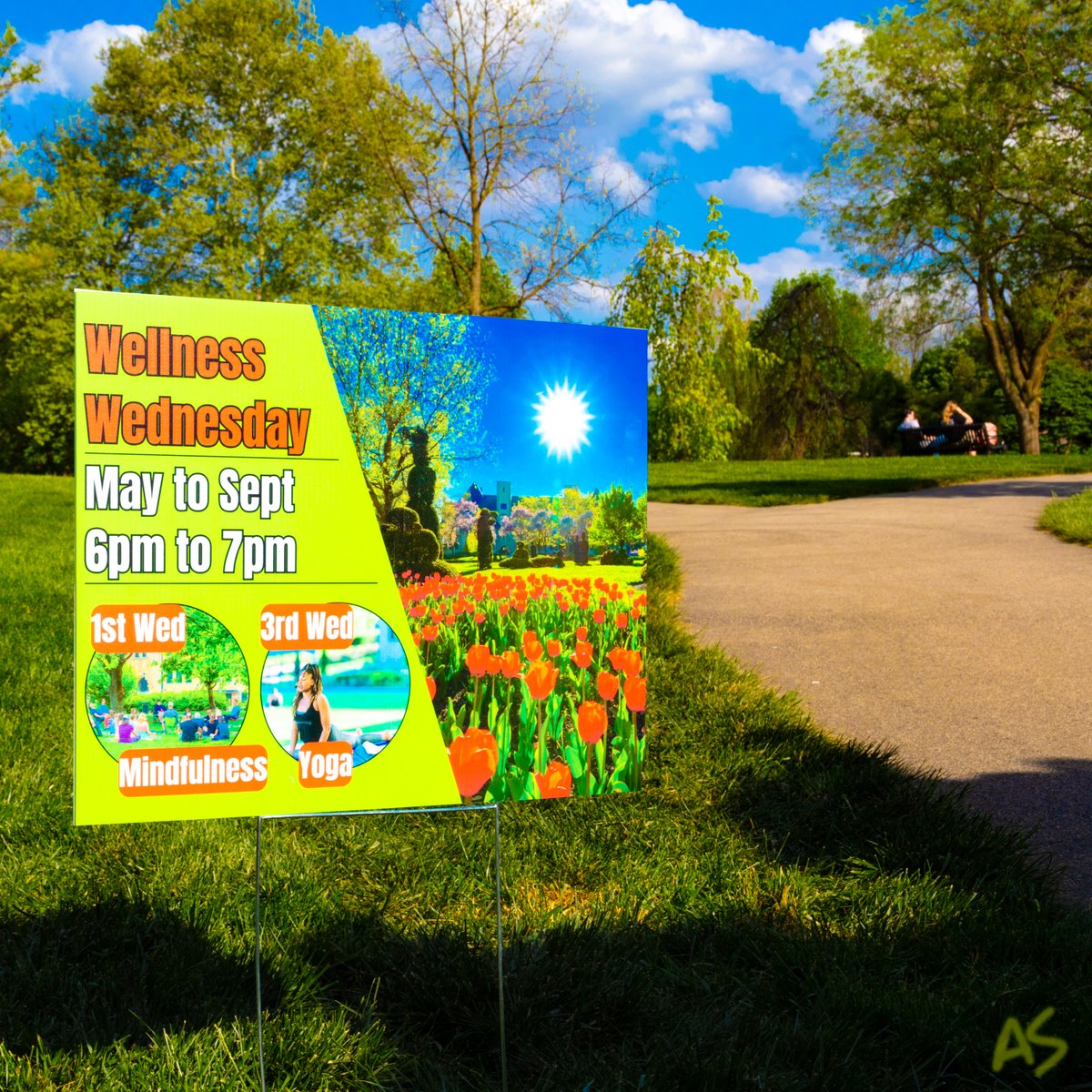 You might recognize my photo, Wellness Wednesdays are back at our neighborhood Topiary Park tonight. Mindfulness sessions, led by my super cool neighbor Daron Larson! Free event, 6-7pm. 🌳💕🧘‍♂️💕🌳 #wellness #meditation