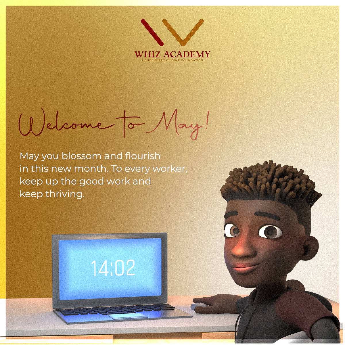 Welcome to May!

Happy Worker's Day!

We honor and celebrate everyone making a difference with digital inclusion. 

Keep Thriving!

#WhizAcademyMay #DigitalLiteracy #simefoundation #sdg4 #sdg5 #sdgs2030 #odlp #offadigitalliteracyprogram #odlp2023 #offa #WorkersDay