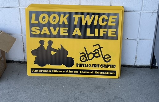 Just got resuplied by abate!  Get your sign, make people aware, and let them know you are a rider!
#buffalo  #milwaukee  #WillieG #harley #harleydavidson #hdmuseum #buffaloharley #since1921 #findyourfreedom #livethelegend #unitedweride #abate