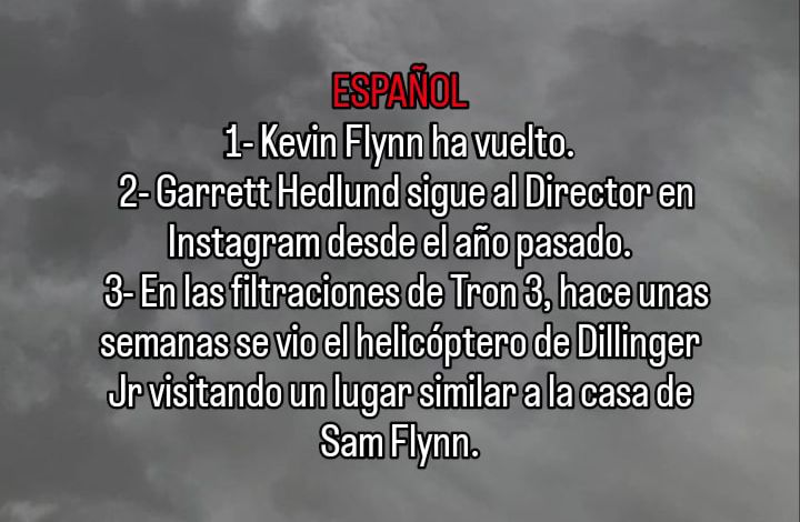 These are the 3 reasons why actor Garrett Hedlund (Sam Flynn) can return to Tron: Ares: 
ENGLISH / ESPAÑOL. 🗣️
#Tron #TronAres #Tron3