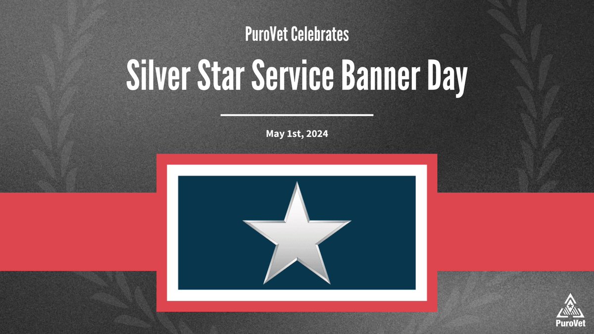 On this #SilverStarServiceBannerDay, we honor the exceptional courage and sacrifices of those awarded the #SilverStarMedal

Our #PuroVet program, an initiative dedicated to honoring the spirit and dedication of these incredible individuals.

Visit PuroVet.pulse.ly/s9gqtd7iww