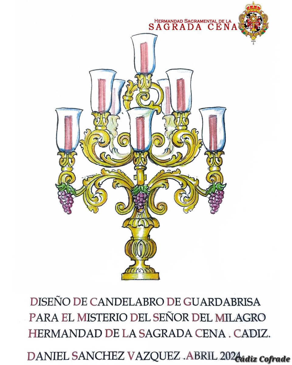 🔴⚪ La Cena proyecta nuevos candelabros de guardabrisas para su paso de misterio. @SagradaCena 👉🏻 cadizcofrade.net/actualidad/not… #CádizCofrade #Cádiz #CadizCofrade #Cadiz