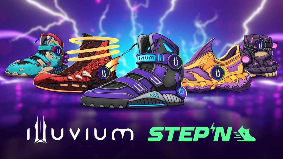 🎮 Illuvium x <a href="/Stepnofficial/">STEPN GO</a> Partnership Alert! 🚀

Rangers another partnership has arrived! STEPN, the lifestyle app that rewards your fitness! Together, we're introducing an exclusive Raffle Mint of co-branded STEPN x Illuvium Sneakers, designed with inspiration from your