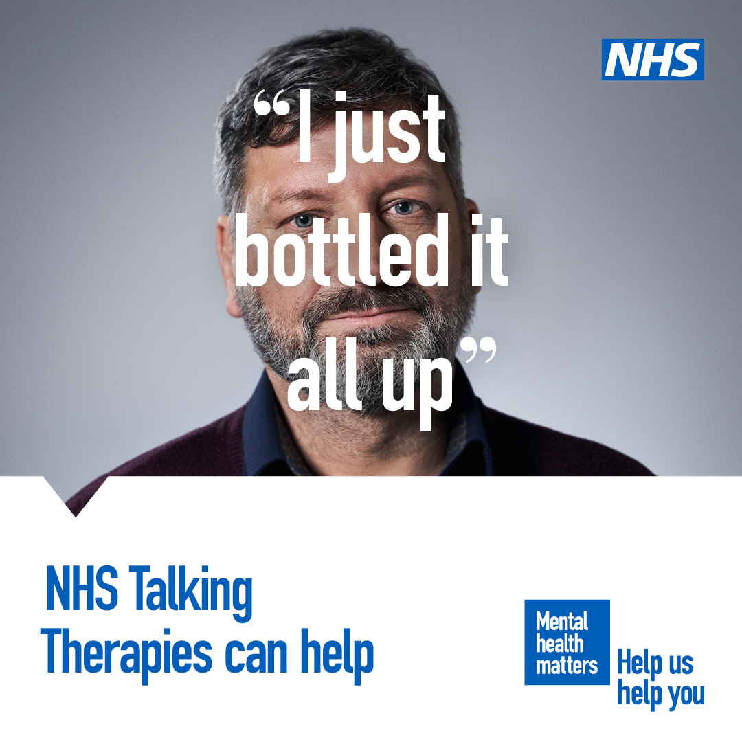 NHS talking therapies can help if you’ve not been feeling yourself lately and are finding it hard to cope. Your GP can refer you or you can self-refer. If you are in Birmingham call 0121 301 2525 or visit birminghamhealthyminds.org For other areas nhs.uk/talk