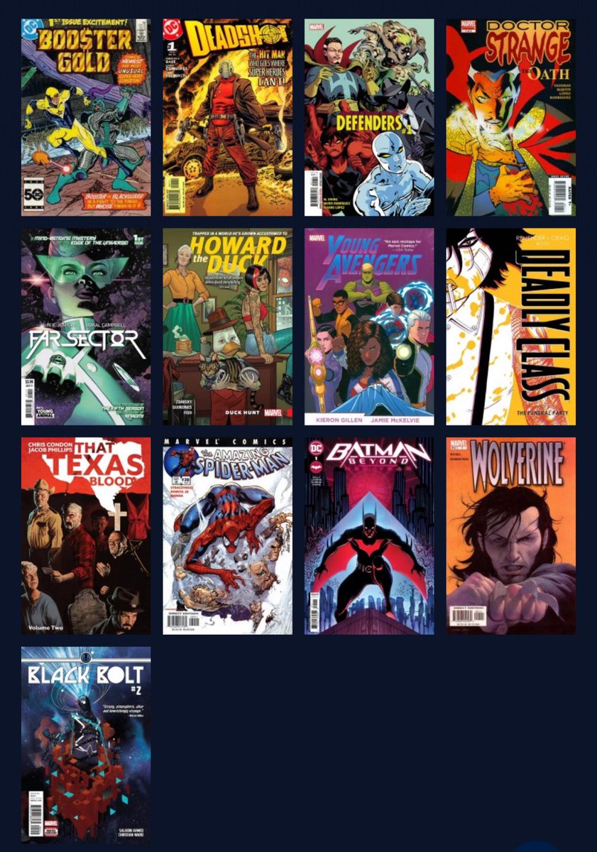 Some Comic Books im hoping to read in May. Alongside Hickman’s F4 which i’m currently reading.