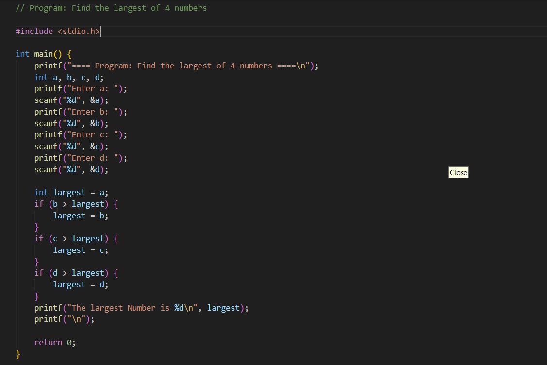 va82237794's tweet image. "Just wrapped up Day 1 of my 21-day C programming challenge! 📚 Today, I delved into the fundamentals: mastering conditionals and loops. 💡 Feeling punped to have these building blocks in place as I progress on my coding journey. Onwards to Day 2! #CProgramming #21daysofcoding
