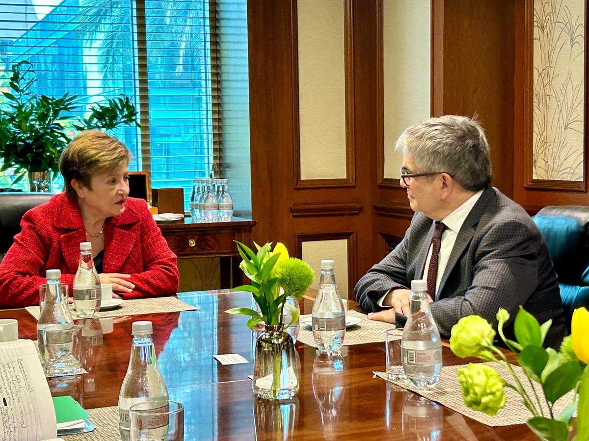 Great meeting with Chile’s @Min_Hacienda @mariomarcelc. We discussed growth opportunities, in particular Chile’s role in the global green transition. I commend Chile’s ambitious reform agenda and commitment to fiscal sustainability.