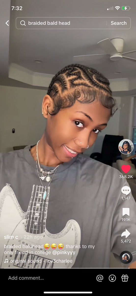 Y’all I really wanna try this braided bald head but I’m scared…thoughts on this styles cousins??