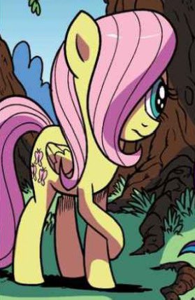 young fluttershy!
