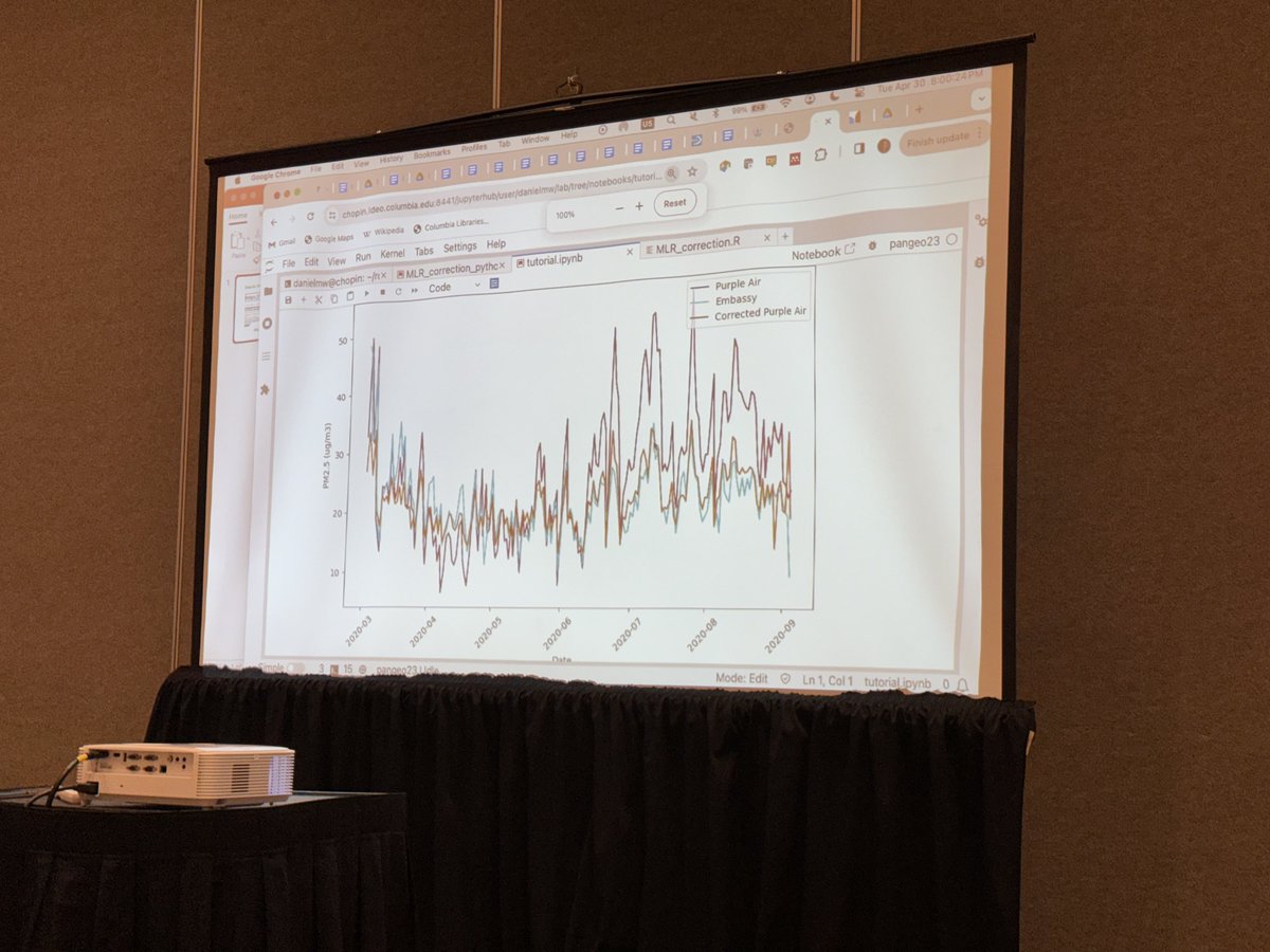 SFotonium's tweet image. @d_westy shared his awesome work on the development of correction factors for low-cost PM2.5 sensors yesterday on python and R 👏 
#ASIC2024 #AirQuality #sensors